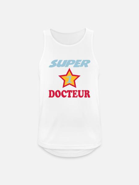 SUPER docteur - Débardeur respirant Homme - blanc