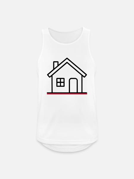 Haus Symbol - Männer Tank Top atmungsaktiv - Weiß