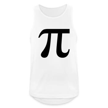 PI - Männer Tank Top atmungsaktiv - Weiß - Vorne - Nick (188cm)
