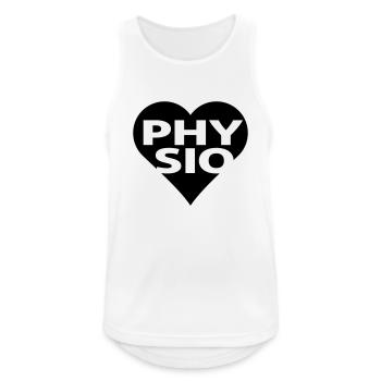 PHYSIO - Männer Tank Top atmungsaktiv - Weiß - Vorne - Nick (188cm)