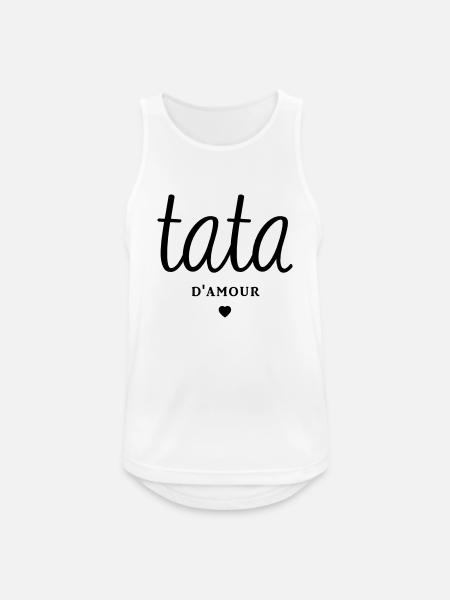 TATA D'AMOUR - Débardeur respirant Homme - blanc