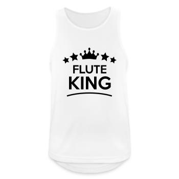 flute king stars - Männer Tank Top atmungsaktiv - Weiß - Vorne - Nick (188cm)