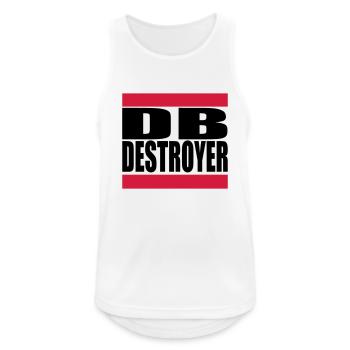 db - Männer Tank Top atmungsaktiv - Weiß - Vorne - Nick (188cm)