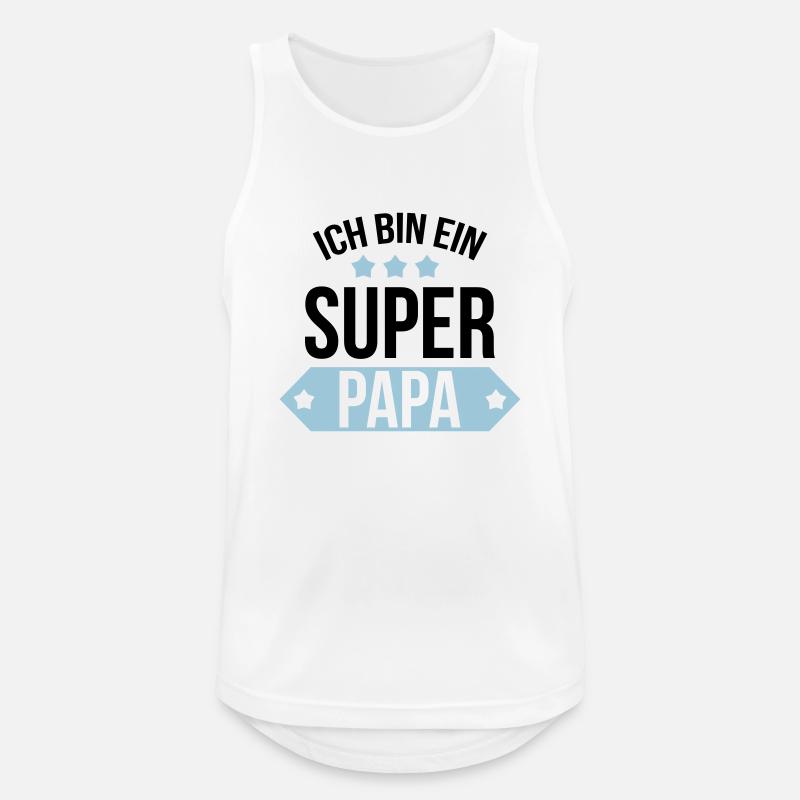 Ich bin ein Super Papa ! - Men's Breathable Tank Top - white