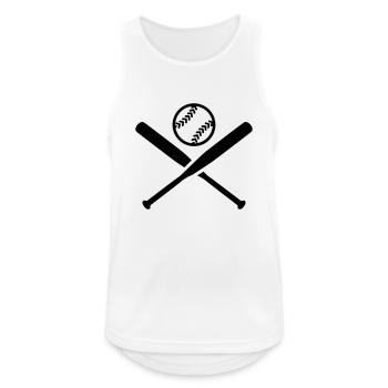 Softball - Débardeur respirant Homme - blanc - Devant - Nick (188cm)