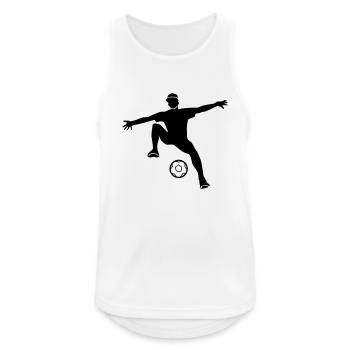 football freestyle - Débardeur respirant Homme - blanc - Devant - Nick (188cm)