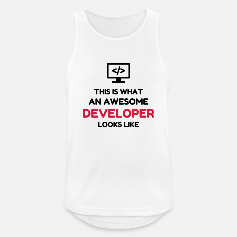 Entwickler / Informatiker / Programmierer / - Männer Tank Top atmungsaktiv - Weiß
