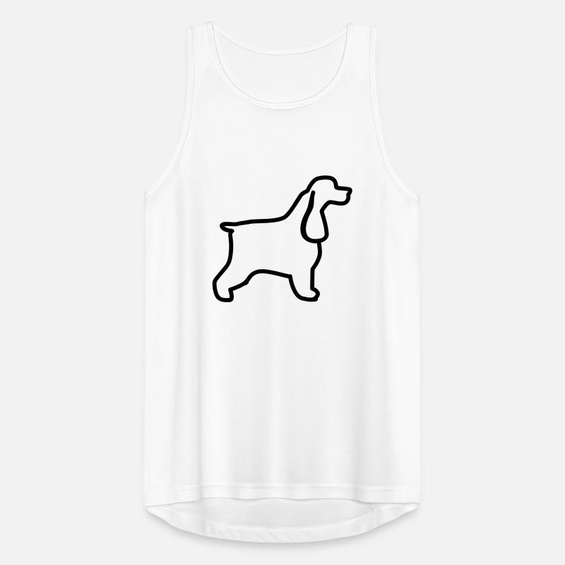 Plan cocker anglais Débardeur respirant Homme