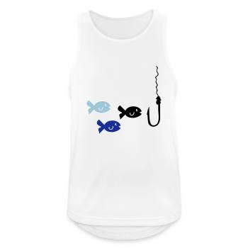 Fishing Fish - Men's Breathable Tank Top - white - Front - Nick (188cm)