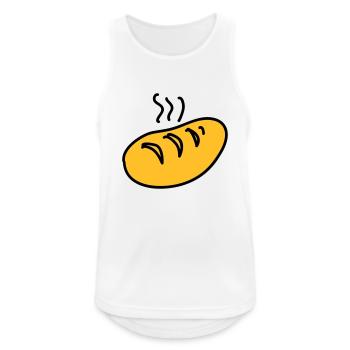 Brot - Männer Tank Top atmungsaktiv - Weiß - Vorne - Nick (188cm)