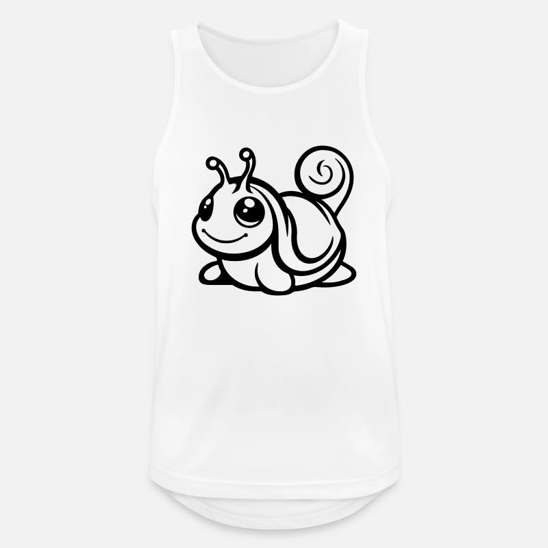 Snail Comic - Men's Breathable Tank Top - white