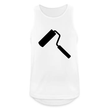 Paint roller - Men's Breathable Tank Top - white - Front - Nick (188cm)