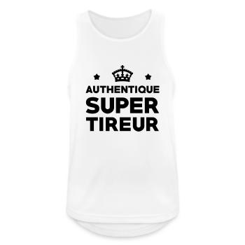 Tir Sportif / Carabine / Police / Militaire - Débardeur respirant Homme - blanc - Devant - Nick (188cm)