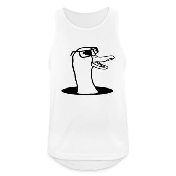 Loch Sonnenbrille Gans Boden - Männer Tank Top atmungsaktiv - Weiß - Vorne - Nick (188cm)