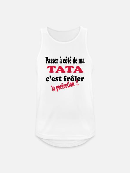 My TATA is perfection!! - Men's Breathable Tank Top - white
