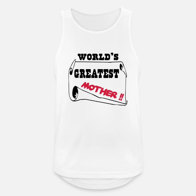 Die größte Mutter der Welt - Männer Tank Top atmungsaktiv - Weiß
