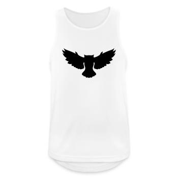 hibou volant - Débardeur respirant Homme - blanc - Devant - Nick (188cm)