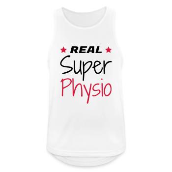 Krankengymnast / Krankengymnastin / Physio / - Männer Tank Top atmungsaktiv - Weiß - Vorne - Nick (188cm)