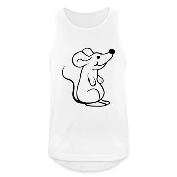 Mouse Mouse Cute Little Rat Rodent Friendly - Men's Breathable Tank Top - white - Front - Nick (188cm)