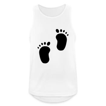 Baby pieds, les pieds des enfants, les enfants, - Débardeur respirant Homme - blanc - Devant - Nick (188cm)
