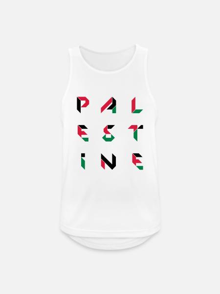 palestine 2 - Débardeur respirant Homme - blanc