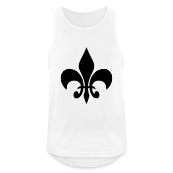 fleur de lis french lily - Men's Breathable Tank Top - white - Front - Nick (188cm)