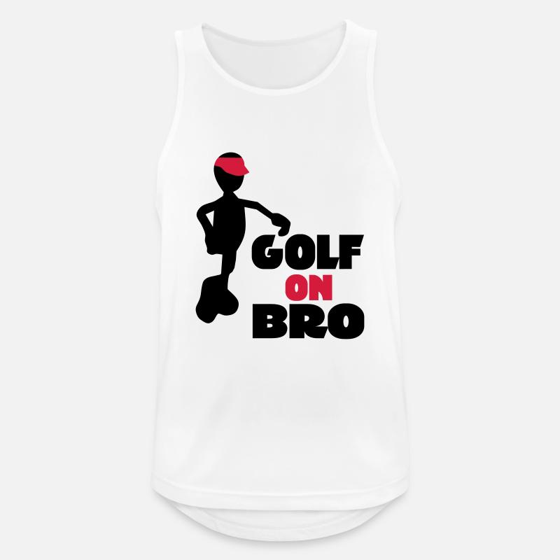golf - Männer Tank Top atmungsaktiv - Weiß