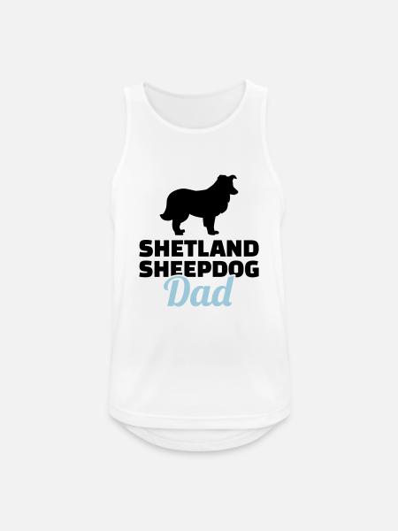 Shetland Sheepdog - Men's Breathable Tank Top - white