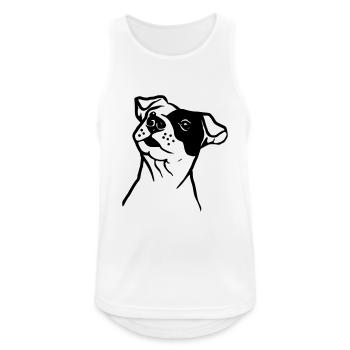 Staffordshire Terrier - Débardeur respirant Homme - blanc - Devant - Nick (188cm)