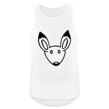 Fox Red Fox Wild Animal Clever Forest Inhabitants - Men's Breathable Tank Top - white - Front - Nick (188cm)