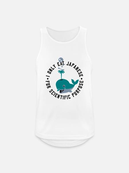 Eat Japanese - Männer Tank Top atmungsaktiv - Weiß
