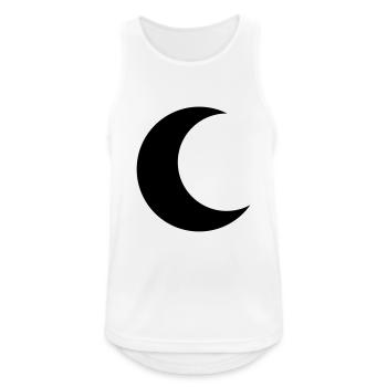 mond - Männer Tank Top atmungsaktiv - Weiß - Vorne - Nick (188cm)