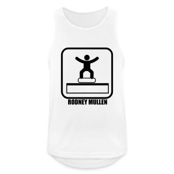 skateboard sign rodney mullen - Débardeur respirant Homme - blanc - Devant - Nick (188cm)