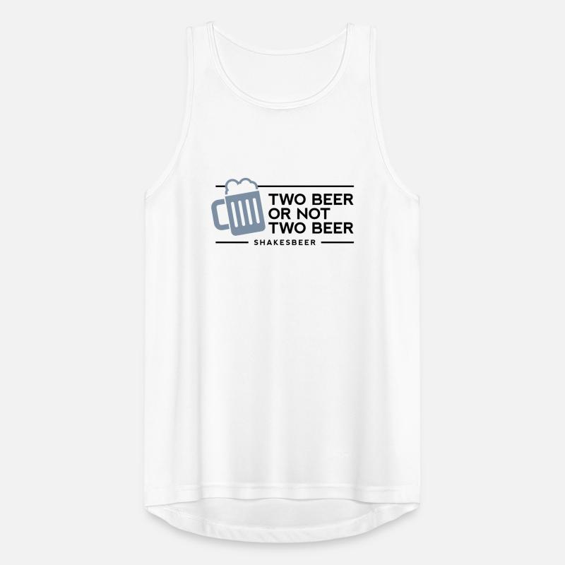 Zwei Bier oder nicht zwei Bier. Shakes-Bier! Männer Tank Top atmungsaktiv