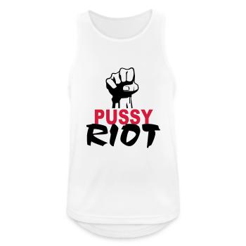 Pussy Riot - Männer Tank Top atmungsaktiv - Weiß - Vorne - Nick (188cm)