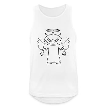 Devil Angel - Débardeur respirant Homme - blanc - Devant - Nick (188cm)