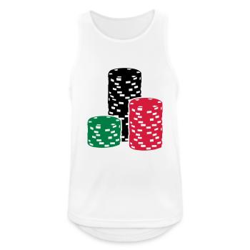 Poker - Débardeur respirant Homme - blanc - Devant - Nick (188cm)