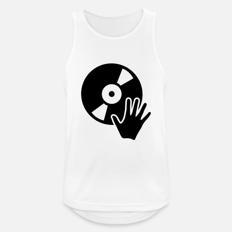 DJ - Men's Breathable Tank Top - white