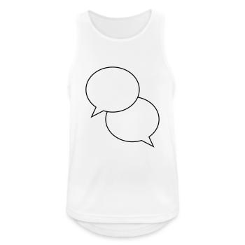 bubbles design - Men's Breathable Tank Top - white - Front - Nick (188cm)