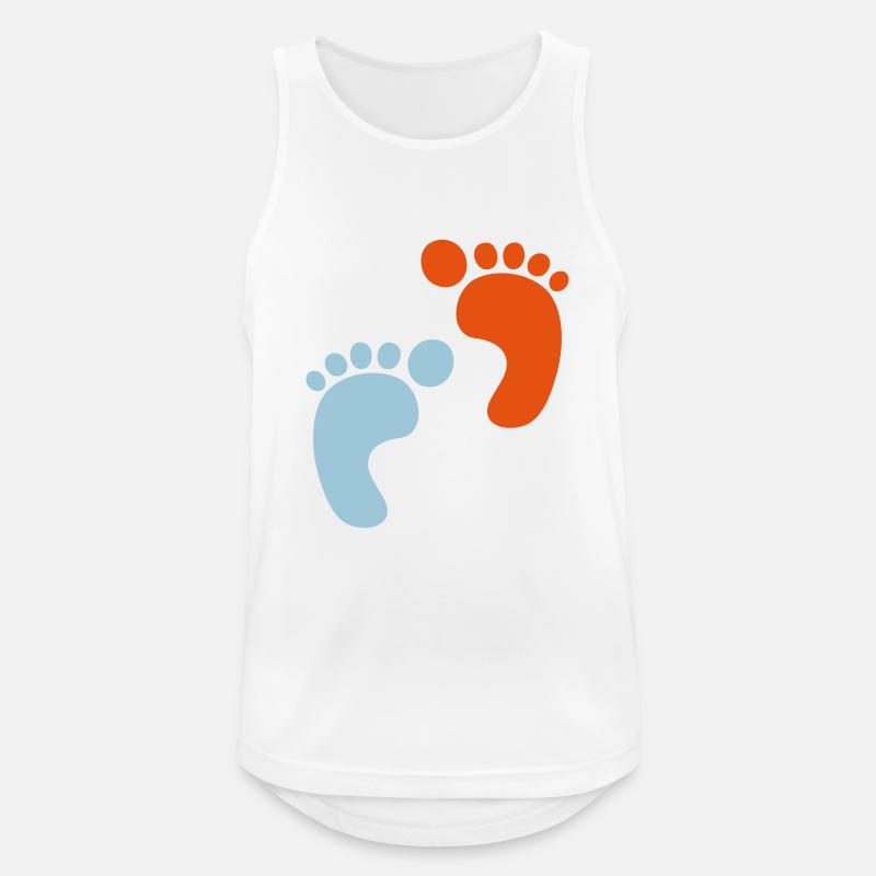 Baby - Geburt - Junge - Mädchen - Männer Tank Top atmungsaktiv - Weiß
