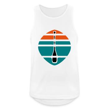 Paddle Sunset Logo - Débardeur respirant Homme - blanc - Devant - Nick (188cm)