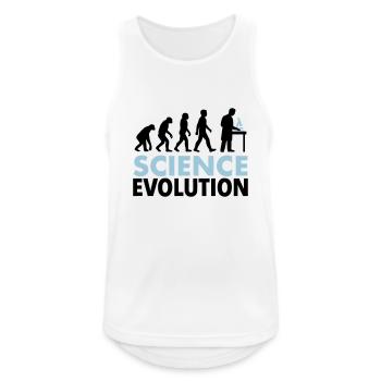 Science Evolution for Science Fans - Men's Breathable Tank Top - white - Front - Nick (188cm)