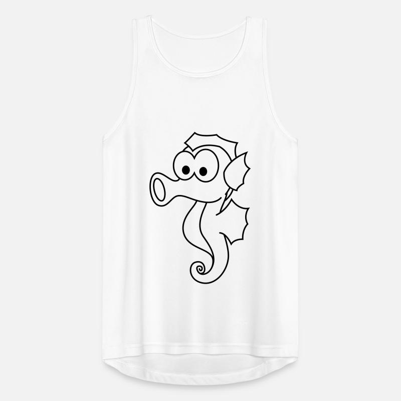 Seepferdchen Comic Tier Männer Tank Top atmungsaktiv