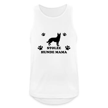 Proud dogs mom dog love dog gift love - Men's Breathable Tank Top - white - Front - Nick (188cm)