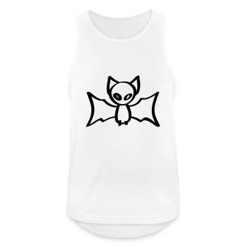 chauve-souris chauve-souris Halloween - Débardeur respirant Homme - blanc - Devant - Nick (188cm)