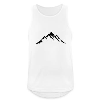Montagne - Débardeur respirant Homme - blanc - Devant - Nick (188cm)