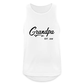 Opa Grossvater Opi Grandpa Geschenk - Männer Tank Top atmungsaktiv - Weiß - Vorne - Nick (188cm)
