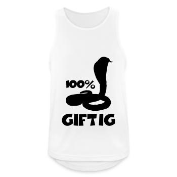 schlange giftig spruch - Männer Tank Top atmungsaktiv - Weiß - Vorne - Nick (188cm)