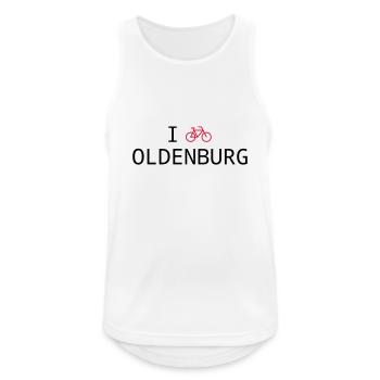 Cooles Geschenk für Fahrradfahrer aus Oldenburg - Männer Tank Top atmungsaktiv - Weiß - Vorne - Nick (188cm)