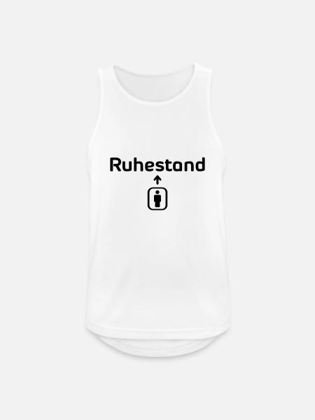 Aufzug Rente3 - Männer Tank Top atmungsaktiv - Weiß